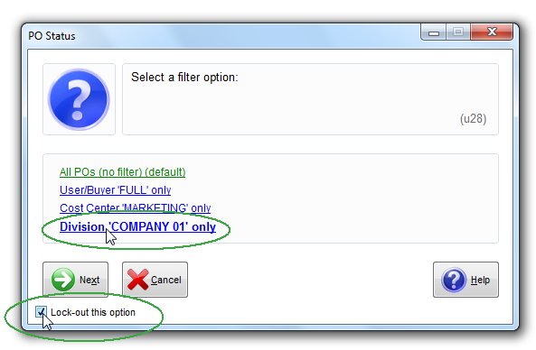 Restrict user access in Free Purchase Order Software
