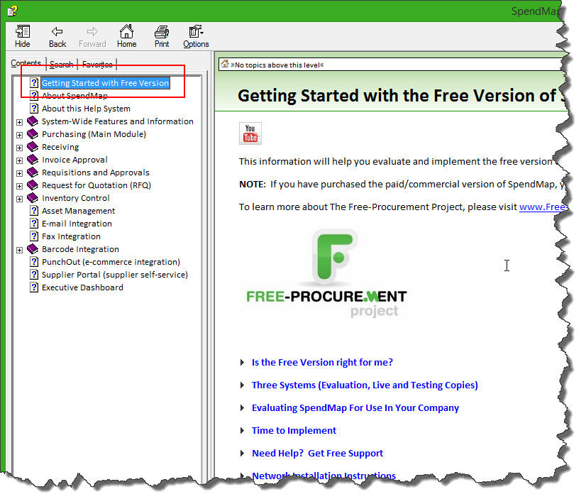 Getting Started Docs for free PO software